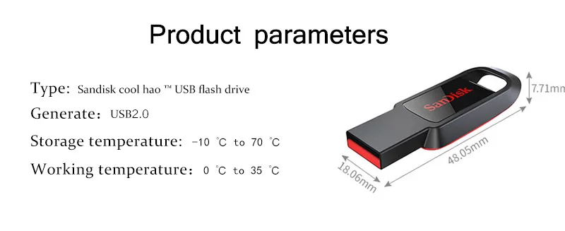 SanDisk флэш-накопитель CZ61 USB 2,0 128 Гб 64 ГБ 32 ГБ 16 ГБ ручка-накопитель черная Флешка USB флеш-накопитель Поддержка официальной проверки