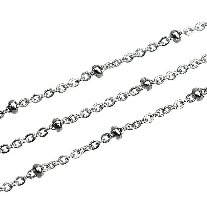 

9 M/Rol Stainless Steel DIY Chain Beaded Chain for Jewelry Making DIY Bracelet Necklace Handmade Supplies