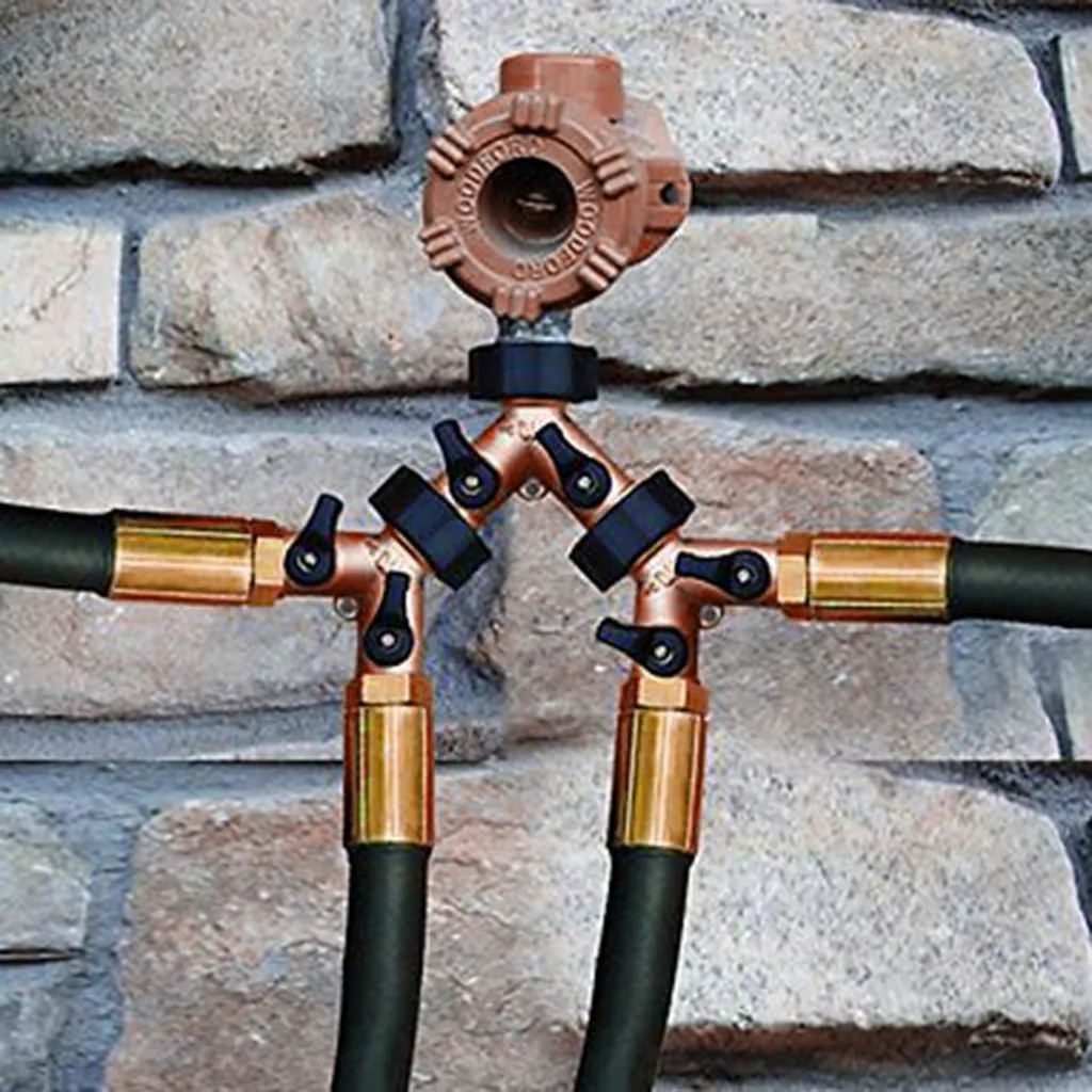 

1PC 3/4" 2 Way Y Hose Connector Garden Backyard Hose Y Valve Hose Splitter Garden Hoses Watering Irrigation Fittings Washer