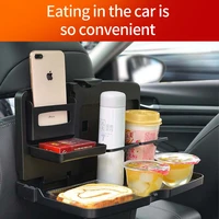 car seat backrest universal multifunctional folding table tray car beverage stand folding stand mobile phone stand car computer