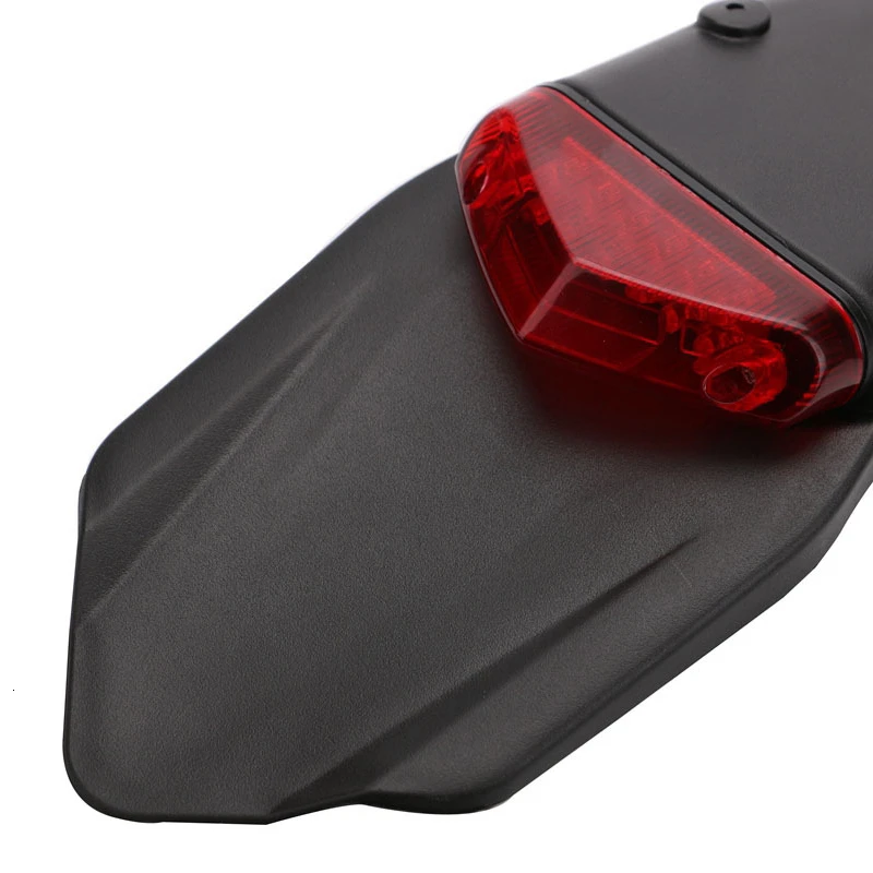 Брызговик для мотоцикла со светодиодсветильник кой заднее освещение мини