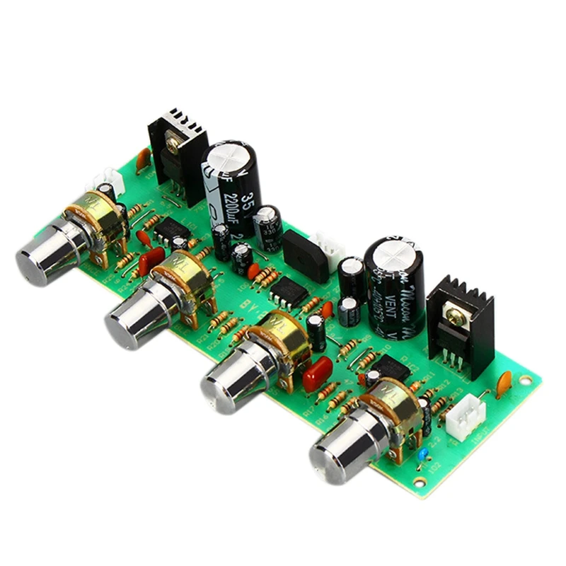 12V NE4558 HIFI Preamp Tone Board Bass Treble Volume Control Pre-Amplifier | Электроника