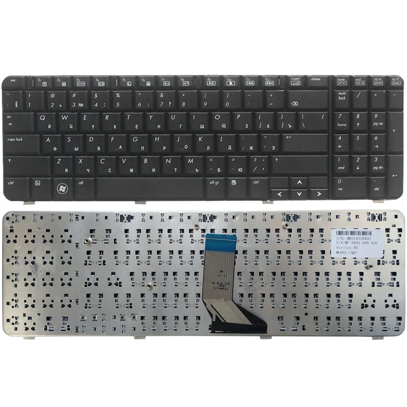 

Russian RU laptop keyboard FOR HP Compaq Presario CQ61 G61 CQ61-100 CQ61-200 CQ61-300 NSK-HA60R 9J.N0Y82.60R AE0P6700310