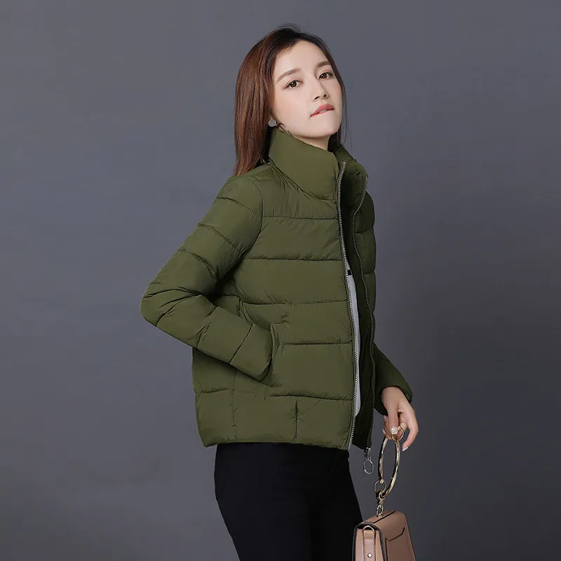 Женская парка с подкладкой ультралегкие куртки хлопковой теплое зимнее пальто