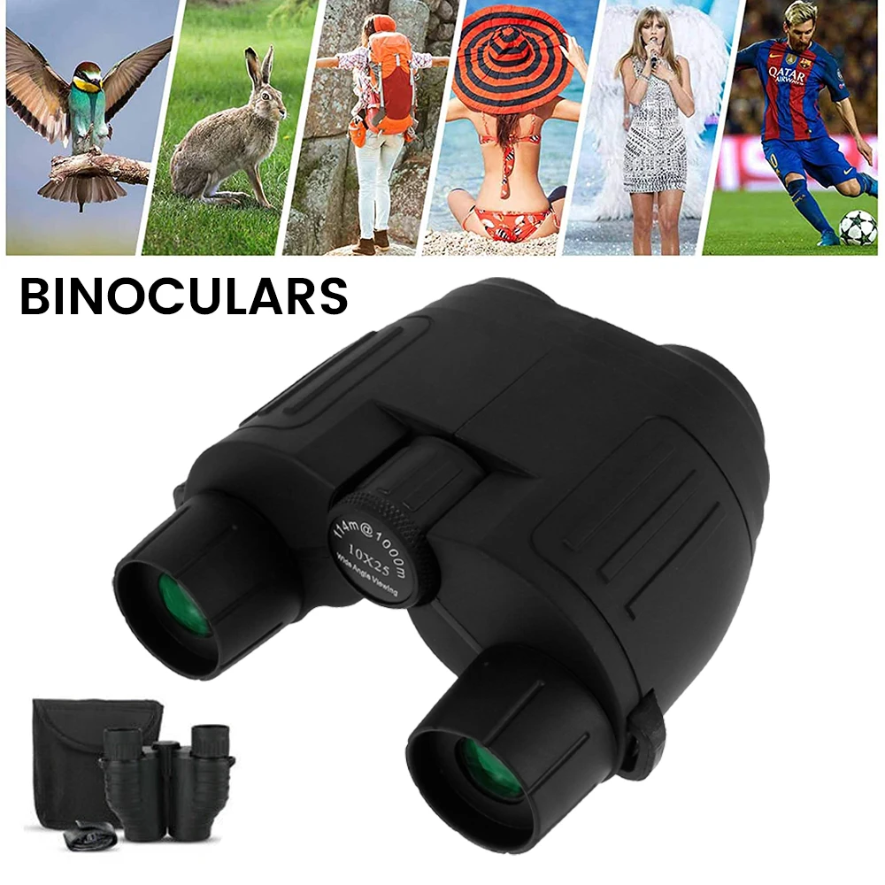 

10x25Powerful binocular pocket, optional zoom range and smartphone holder, suitable for hiking and camping accessories