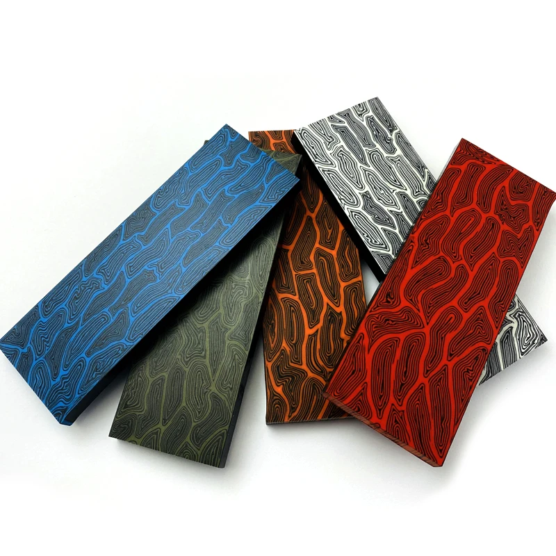 Новый стиль G10 материал ручки ножа дамасский узор рукоятка сделай сам