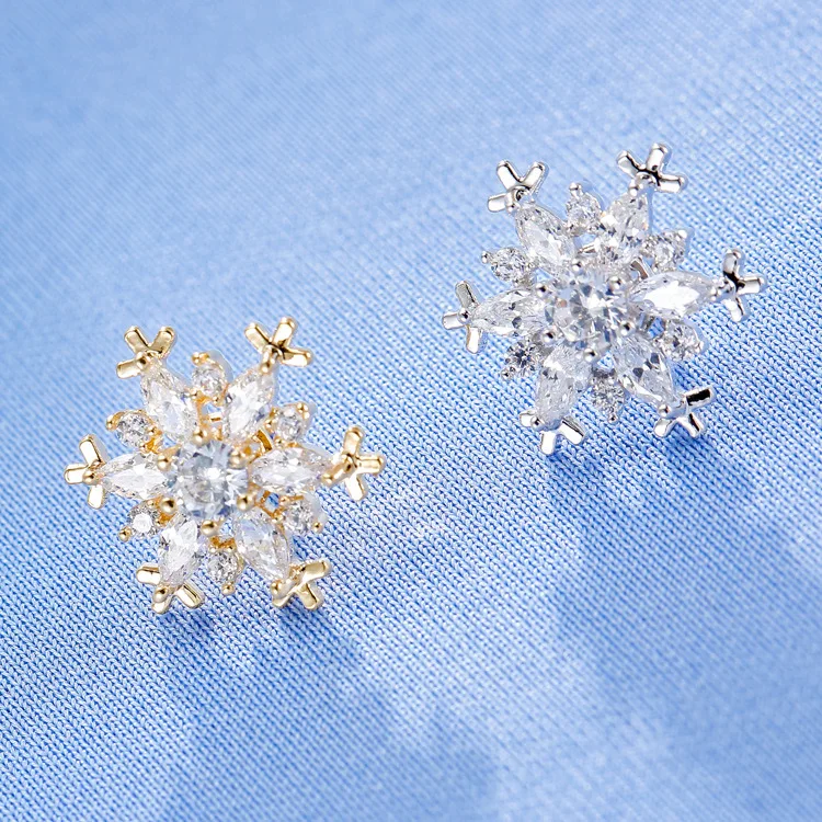 Новый Изысканный галстук бабочка со снежинкой из циркона воротник рубашки