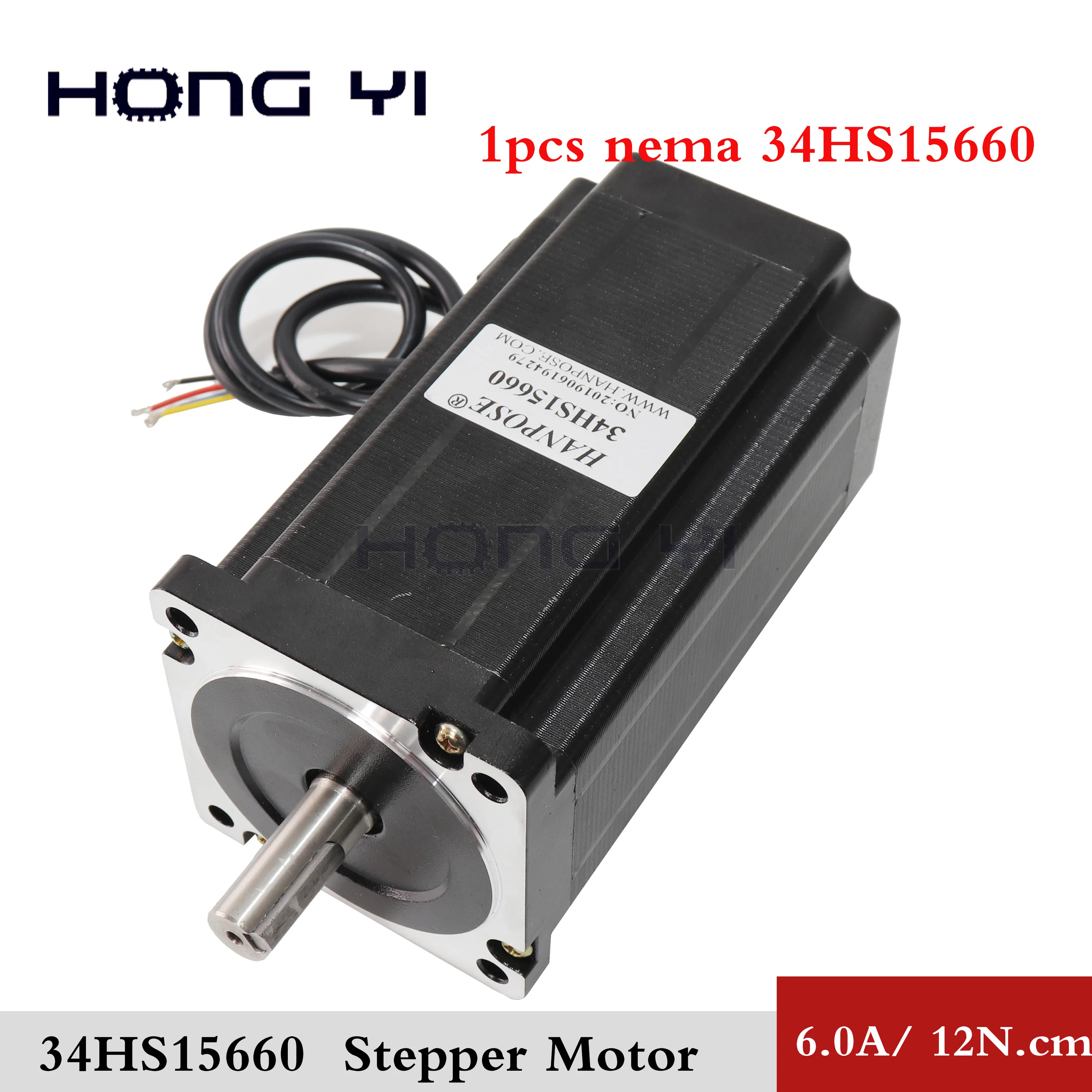

1.8 degree Nema34 86x156mm 12N.m Hybrid Stepper Motor 6A CNC Controller Kit Router Engraving Machine