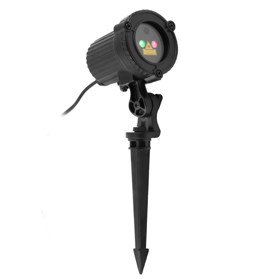 Водонепроницаемый лазерный проектор ALIEN 8 узоров красно-зеленый с дистанционным