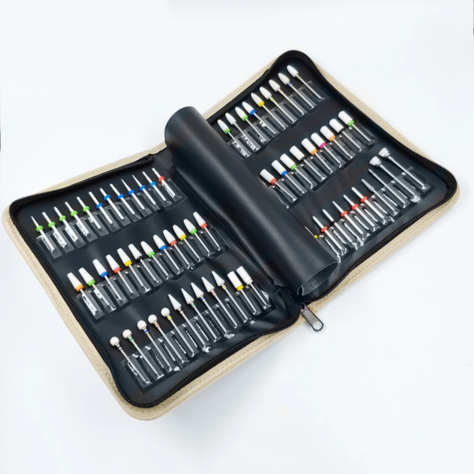 

Portable Foldable Nail Art Drill Bits Display Holder Storage Case