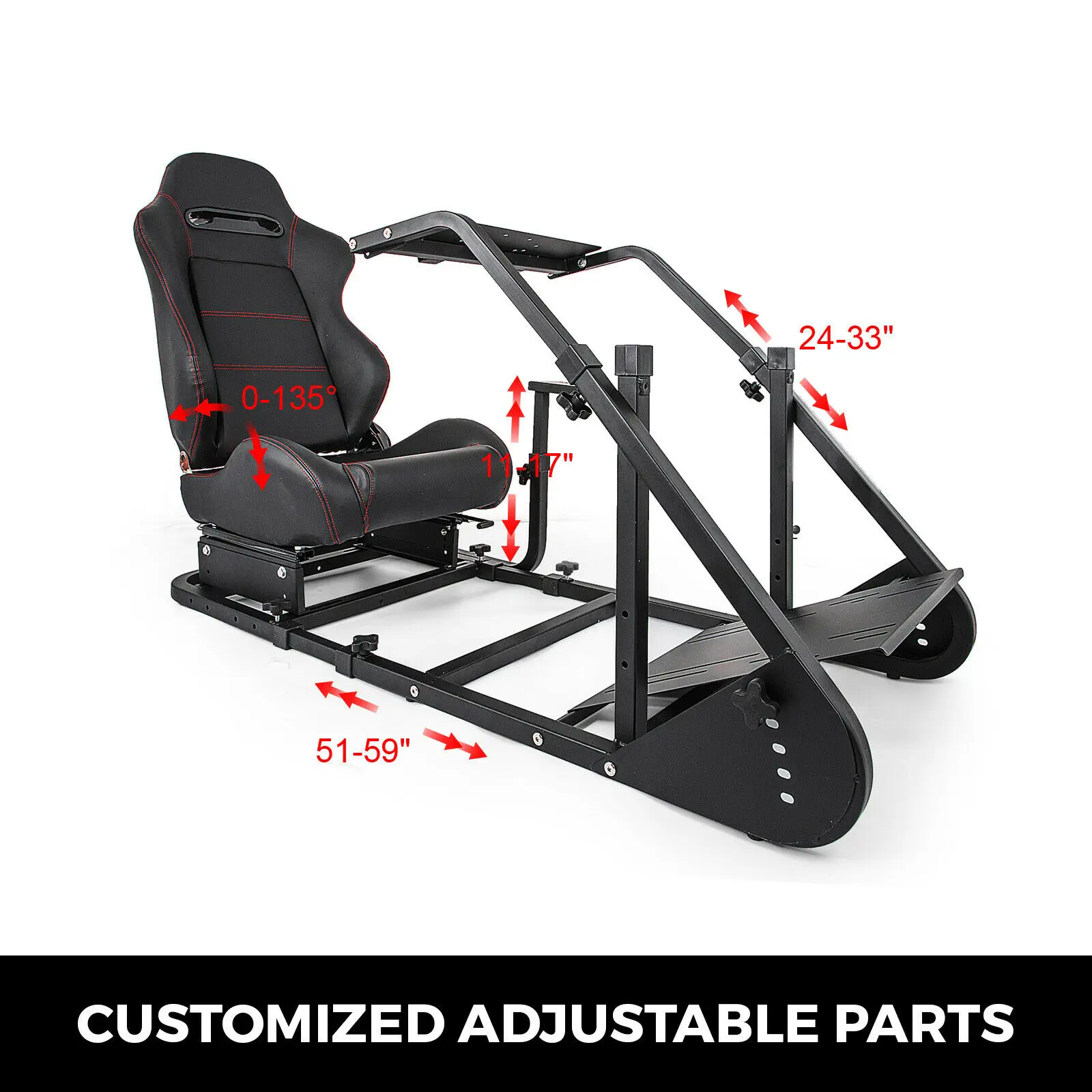 

Racing Simulator Cockpit Gaming Chair With Stand Stable Cool Stretchable