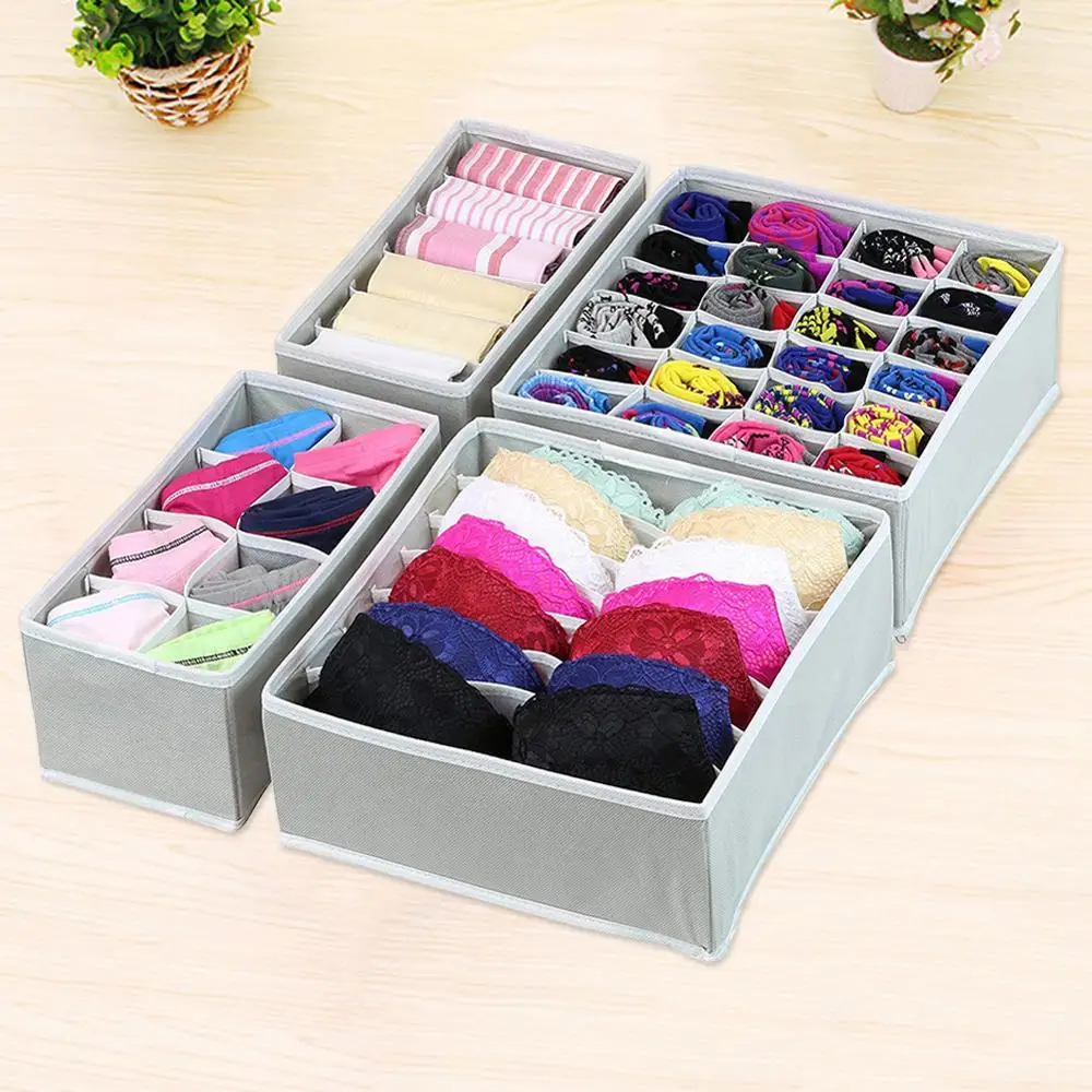4 шт./компл. одежда нижнее белье органайзер разделитель ящиков organizador cajones посуда