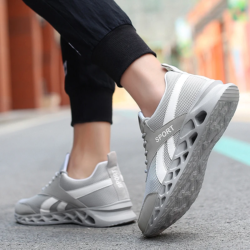 

Vosonca 2019 Sport Running Shoes Men Casual Shoes Men Flats Outdoor Sneakers Mesh Breathable Walking Footwear Sport Trainers