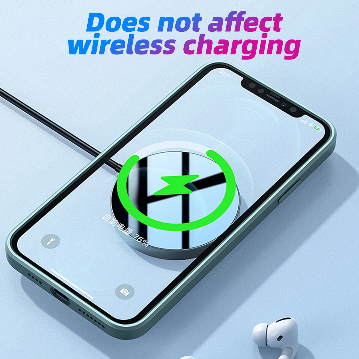 1pc/3pcs/5pcs Wireless Charger Sticker Metal Rings Plate For Magsafe Wireless Magnetic Charging Ring Sheet for iPhone 13 12 Pro