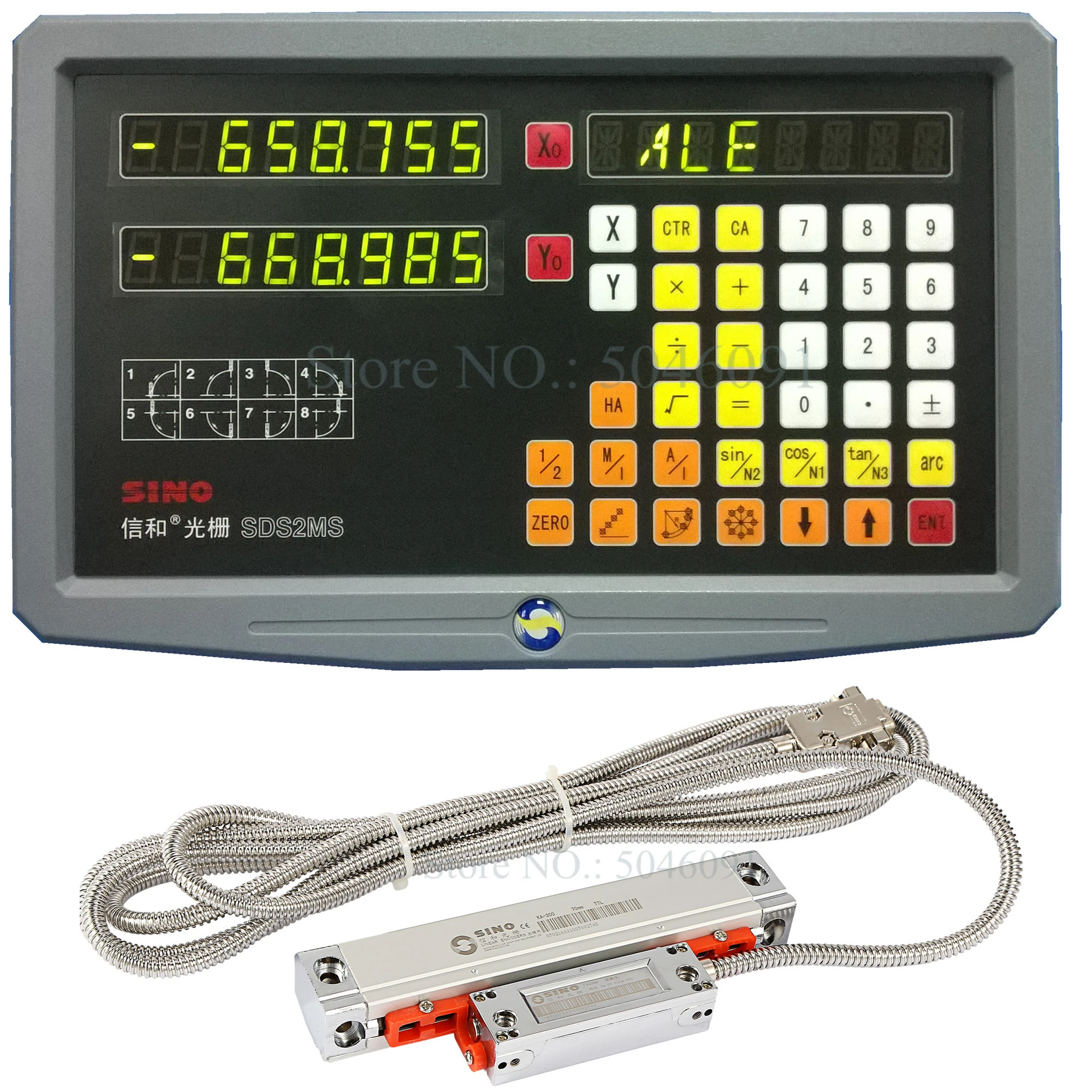 Полный набор токарный станок с ЧПУ фрезерный китайско 2 оси УЦИ цифровая