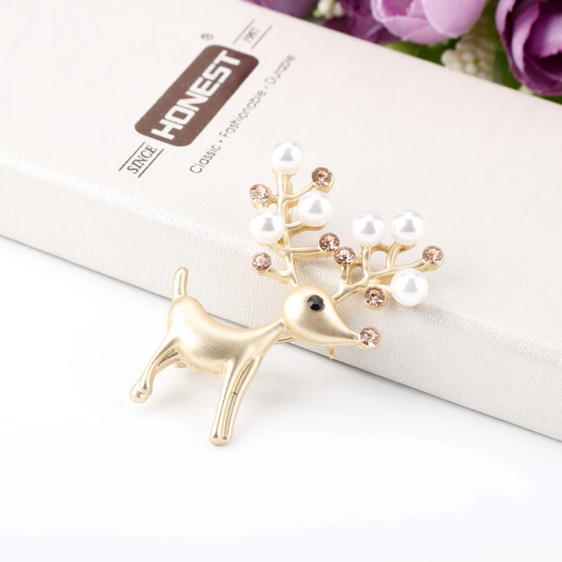 Снежинка Броши с оленями оленей булавки для мужчин и женщин рюкзак свитер куртки