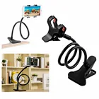 Держатель для телефона с клипсой прикроватный кронштейн для телефона с креплением на изголовье гибкий зажим для мобильного телефона