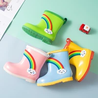 kids rain boots for boys girls waterproof toddler anti slip outdoot soft rain boots for childrens