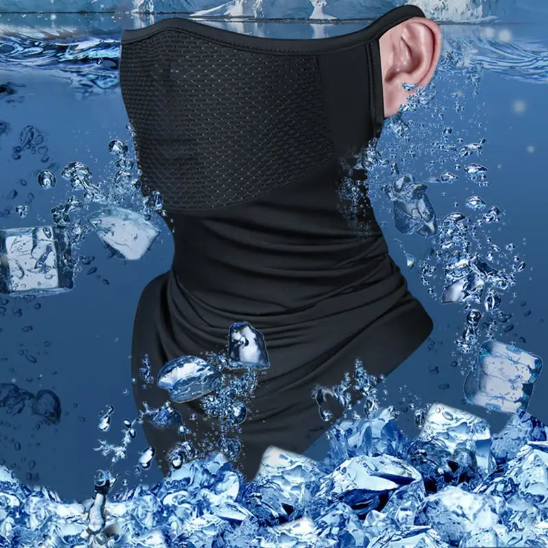 Шарф труба унисекс охлаждающий для велоспорта треугольный сетчатый дышащий