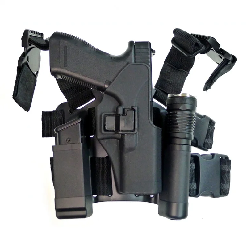 CQC тактический страйкбол целеуказатель Glock кобура падение ноги кобура Охотничьи аксессуары пистолет держатель пистолета Glock 17 19 22 23 31 32