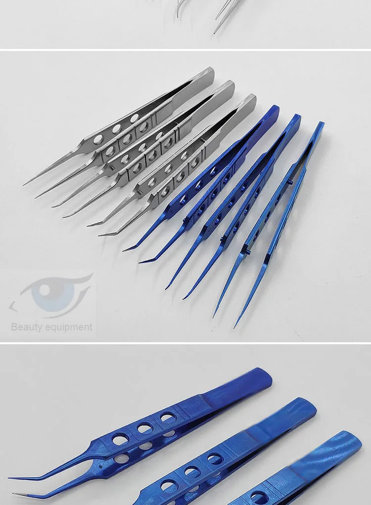 Офтальмологический микропинцет из нержавеющей стали и титанового сплава