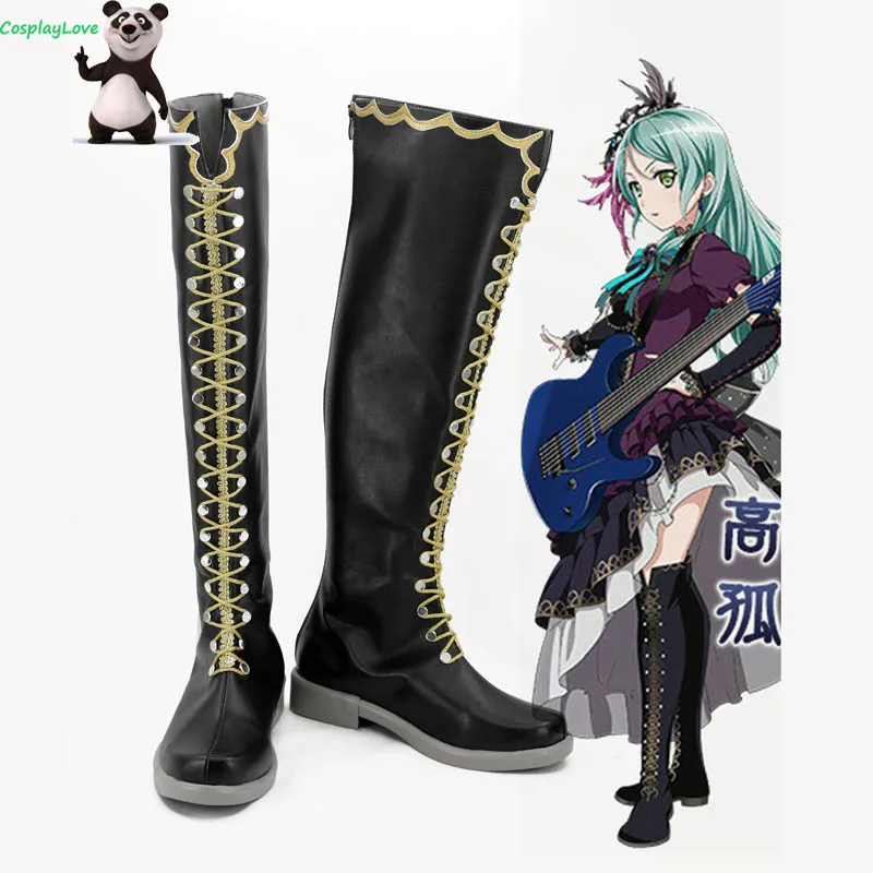 Потрясающая мечта! Roselia Opera Of The Wasteland Hikawa Sayo/черная обувь Длинные ботинки для