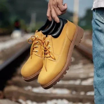 

Xiaomi mijia high quality men's first layer leather military wind tooling shoes 3cm thickening heel men's shoes smart home