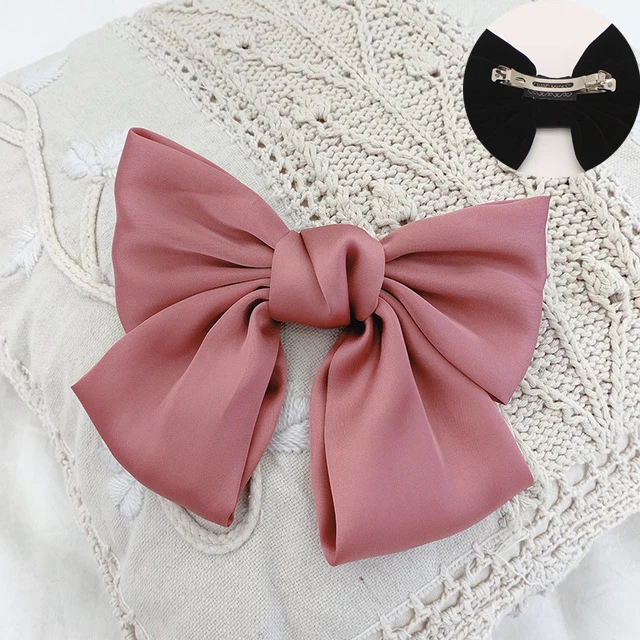 

Oversized Bow Hair Accessories Fashion Satin Ribbon Hairpins Big Bow Hairpins Women Girls Satin Ladies Hairpins Cute