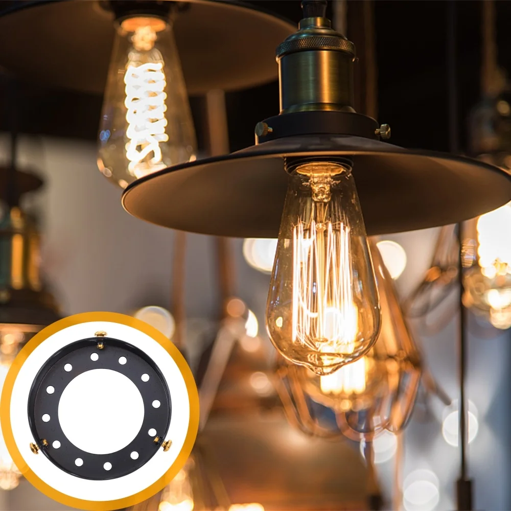 

Plate Ceiling Cover Light Fixture Pendant Lamp Round Fan Plates Mounting Base Chandelier Canopy Kit