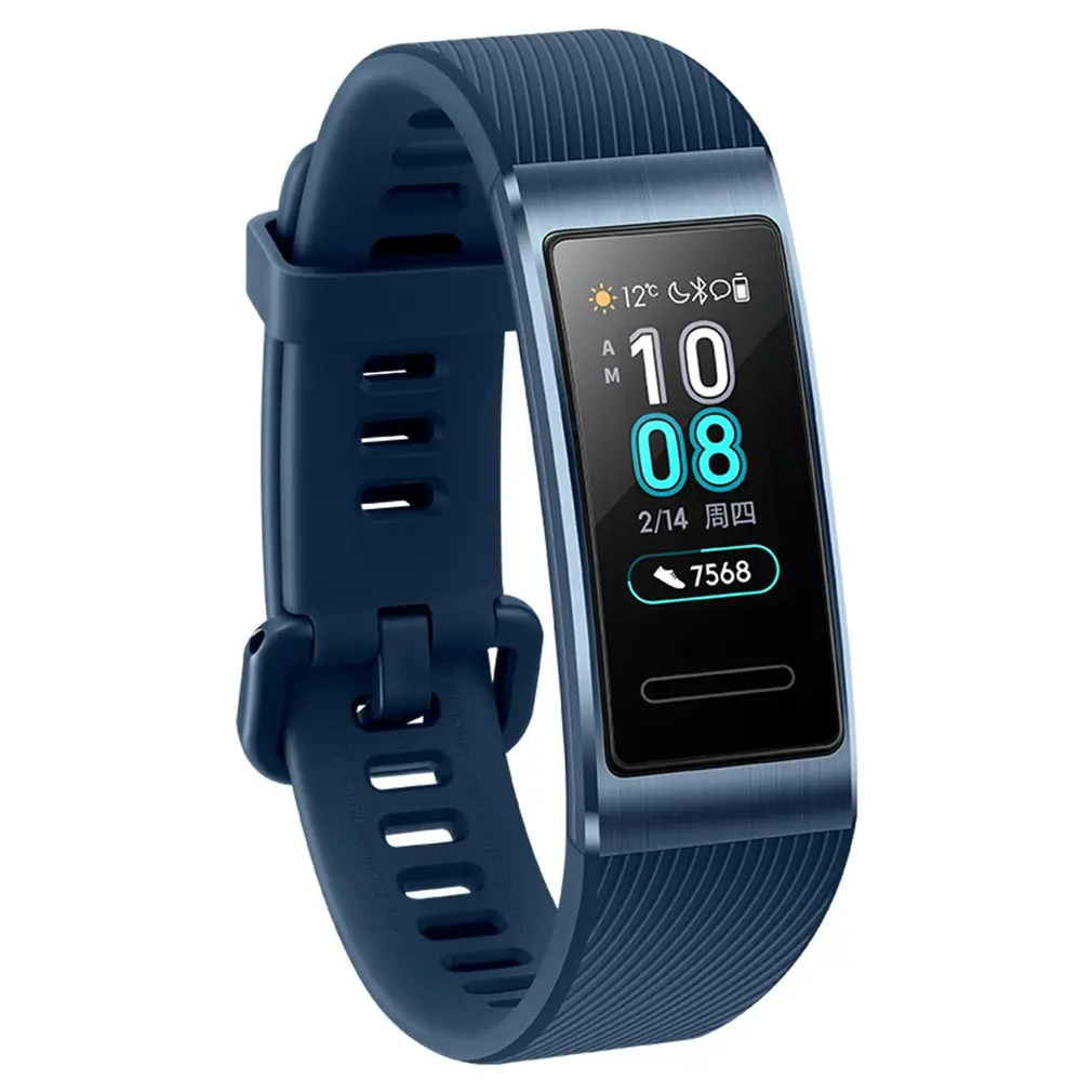 Для Huawei Band 3 Pro встроенные GPS Смарт-часы AMOLED сенсорный экран 50 м водонепроницаемые
