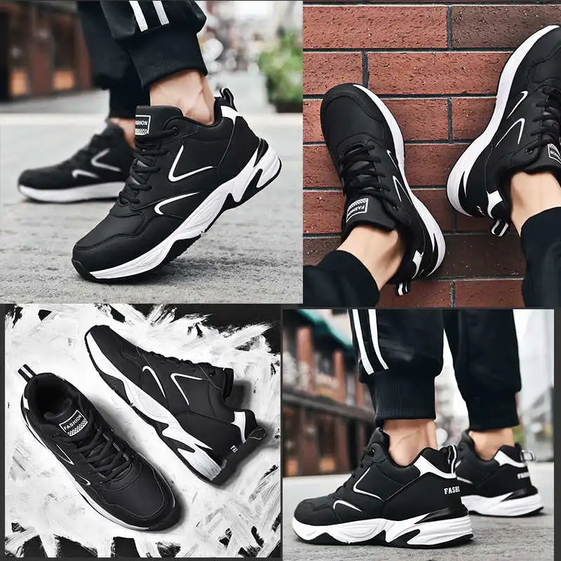 

Sneakers for Running Husband Sneakers Leather Man Sneakers Sport Running Shoes Men Mens Sports Shoes Basket Non Slip Designer 9D