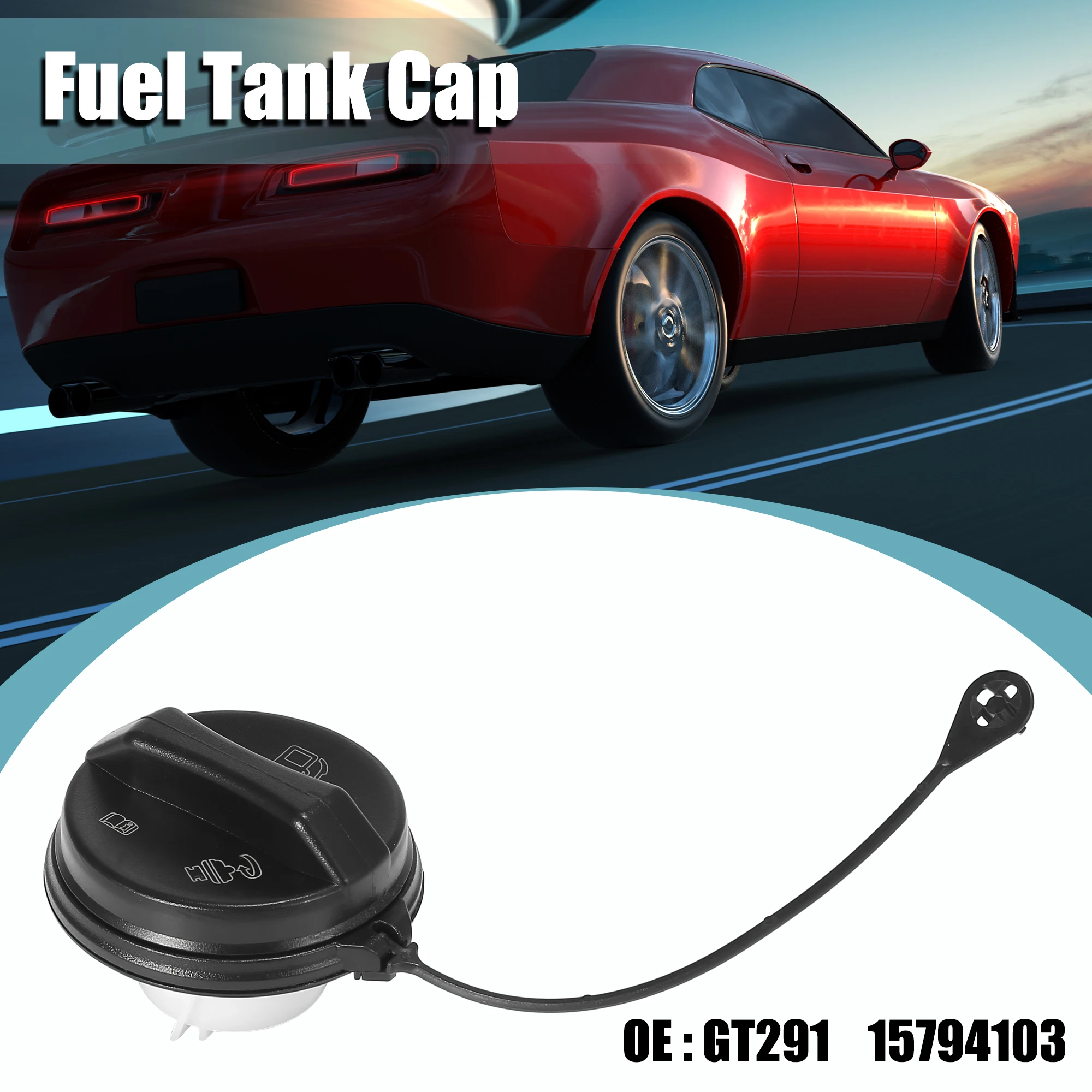 

X Autohaux GT291 15794103 Черный Автомобильный наполнитель для крышки топливного бака двигателя, крышки газовой крышки для Buick LaCrosse 2010