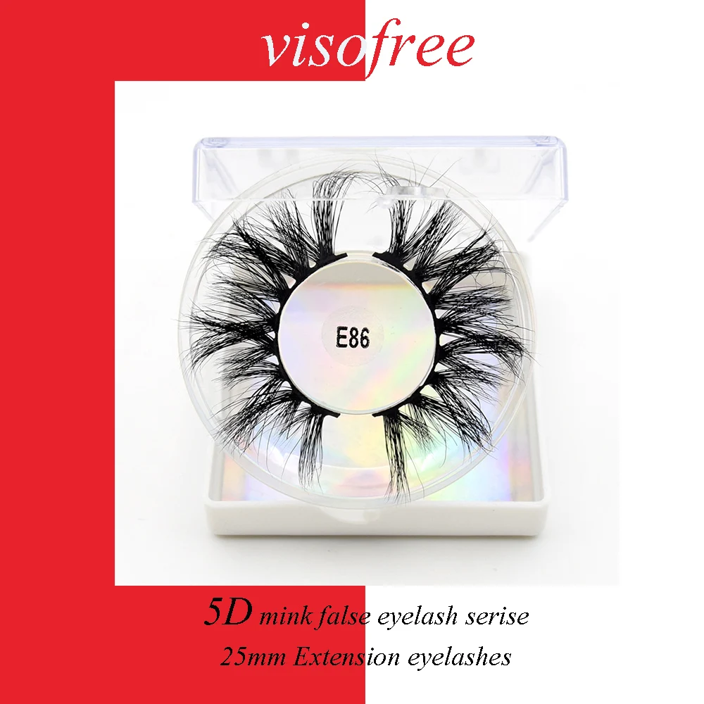 Visofree 5D норковые ресницы для макияжа 25 мм натуральные наращивания ручной работы