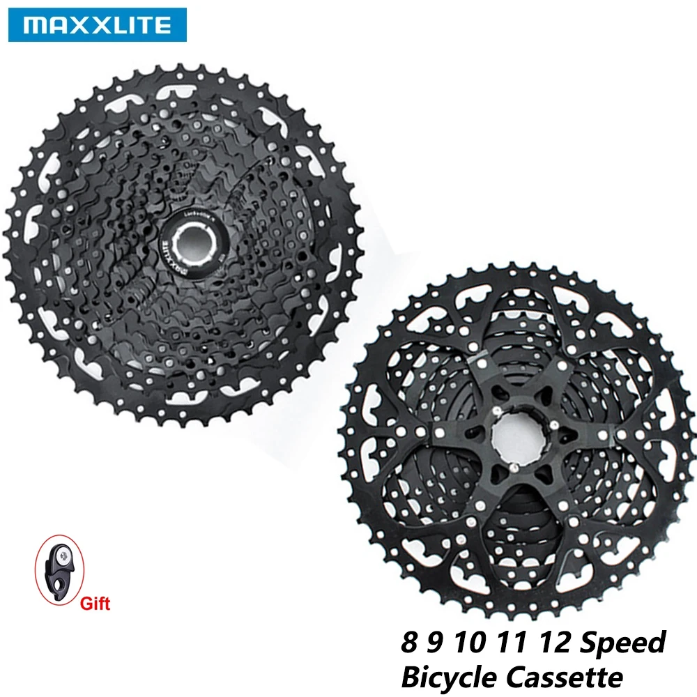 

MTB Bike 8/9/10/11/12 Speed Cassette Full Black HG Steel Aluminum Alloy Freewheel Sprocke Parts 40T 42T 46T 50T 52T for SHIMANO