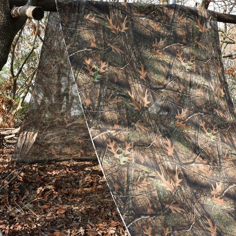 

MENFLY Maple Leaf Trees Camouflage Mesh Cloth 1.5M Wide Fence Beautify Hunting Coverage Hidden Cradle Drapery Camping Awning
