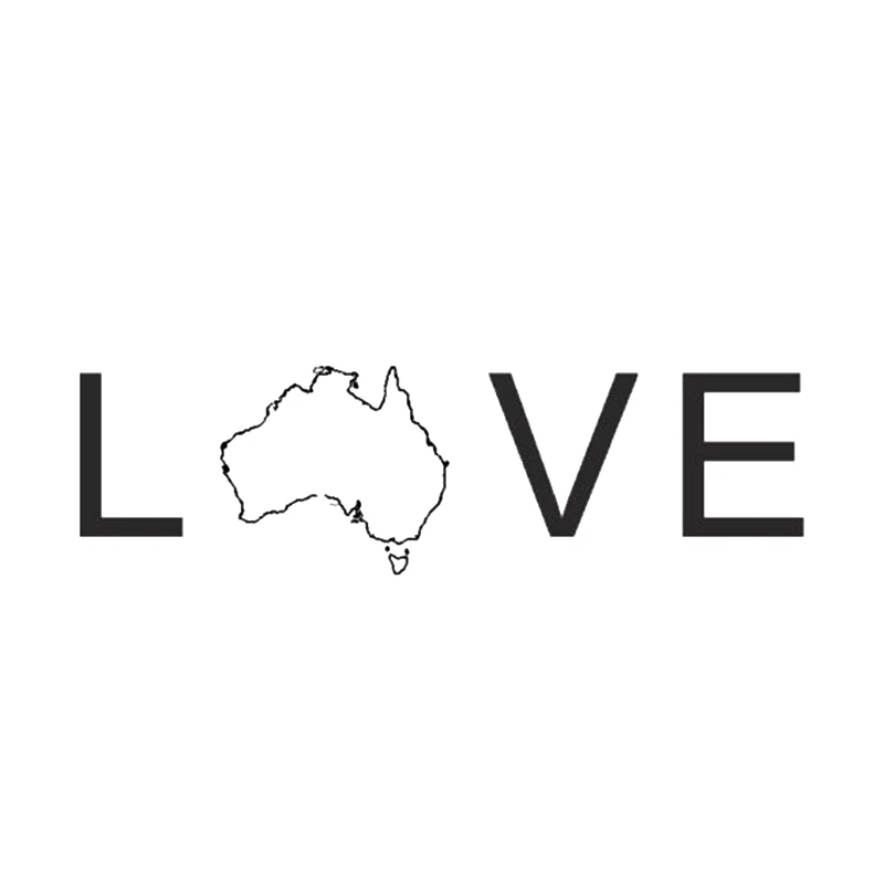 

21.5*6cm Love Australia decal sticker Car Stickers Fashion Personality car stylings to cover scratches