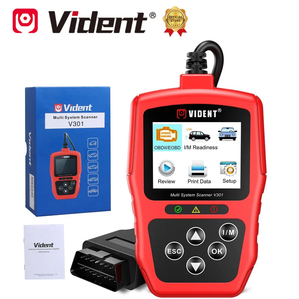 Автомобильный диагностический инструмент Vident V301 OBD2 с SAS EPB DPF услуги сброса