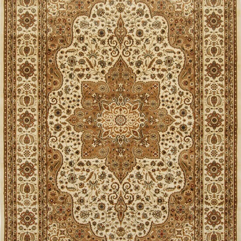 

New Living Room Bedroom Carpet Crawling Mat Persian Beige Ivory Floral Sofa Cushion Safe Home Non-slip Decorative Products