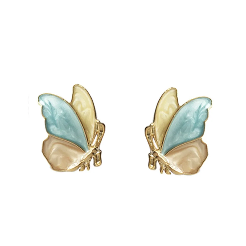 

Individuality Creative Design Multicolored Butterfly Shape Earring Female Fine Jewelry Gift
