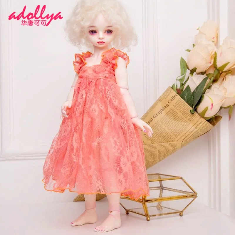 

Adollya Dress for Doll Clothes BJD Doll Accessories Girls Party Lace Dress Skirt Princess Suitable for 1/3 1/4 1/6 BJD Dolls