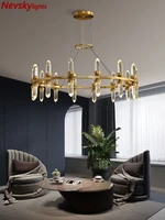crystal chandelier living room modern crystal lamp luxury led lamp dining room crystal shade chandeliers ceiling brass fixtures