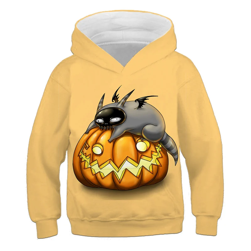 

Autumn and winter children’s favorite New Year clothes 3D children’s Halloween skull picture sweater teenagers students casual h