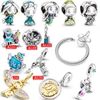 Шарм Алиса ювелирные изделия бешеный Шляпник Чеширский кот новый серебряный шарик подходит оригинальный браслет для женщин подарок