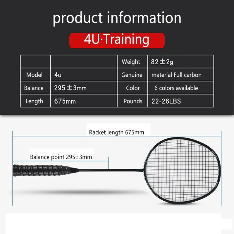 

Badminton Racquets Set Rackets Carbon Shaft Badminton Sets for Backyards