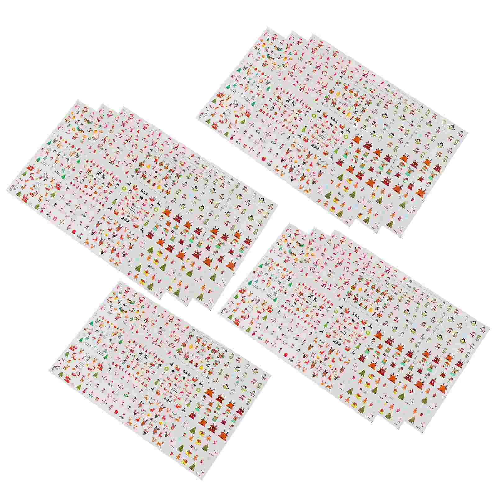 10 Sheets Nail Art DIY Stickers Decals Manicure Xmas Snowflake | Красота и здоровье