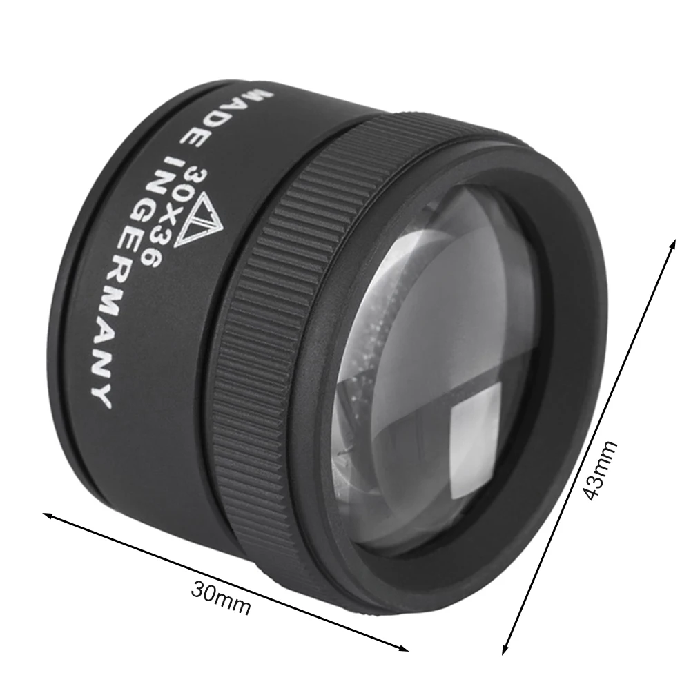 

30X Mini Pocket Portable Handheld Magnifier Loupe for Watch Repair Magnifying Glass HD Optical Glass Magnifier Lens 30X 36mm