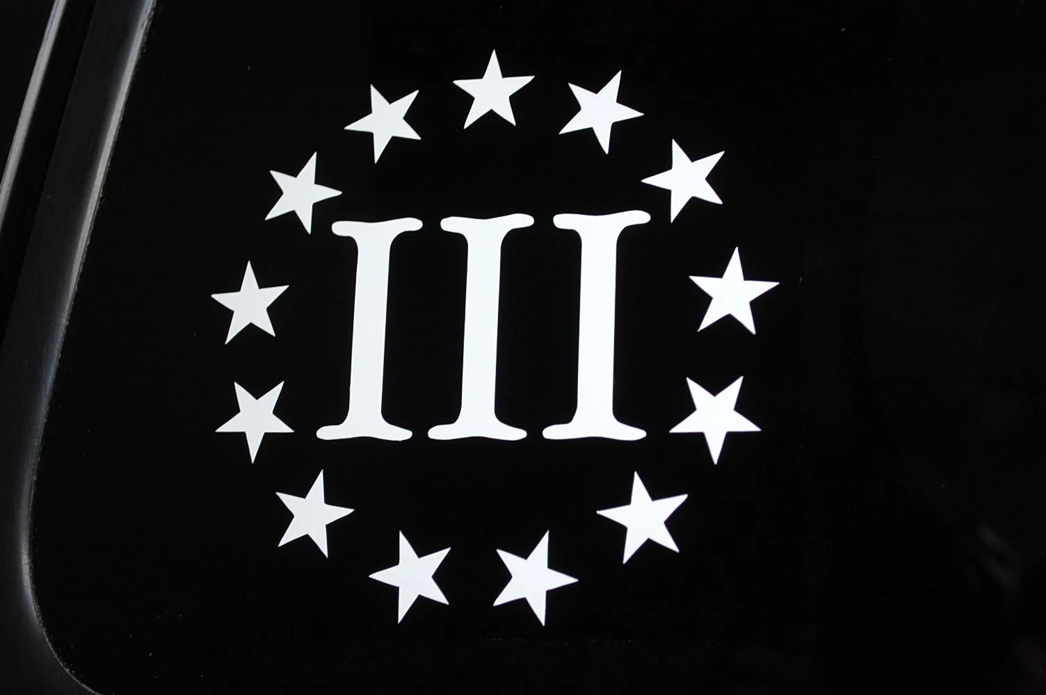

For 3% 3 Percenter Sticker Vinyl Die Cut Decal 2nd Amendment NRA ChooseSize V309 Car Styling