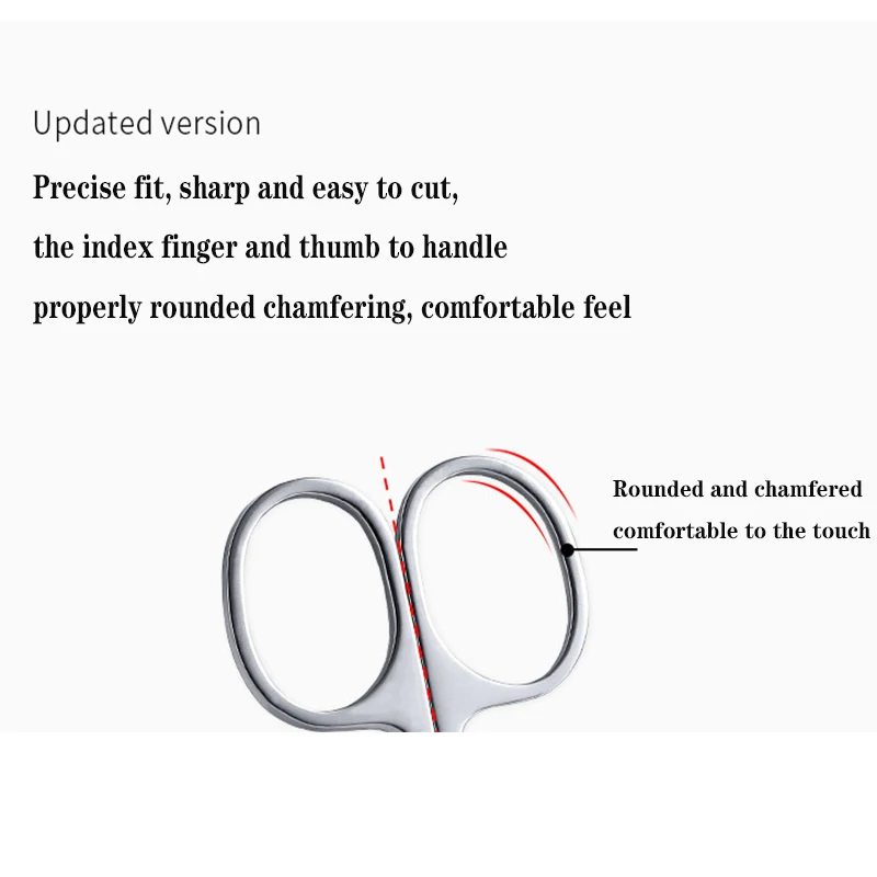 1 шт. ножницы из нержавеющей стали для бровей и носа |
