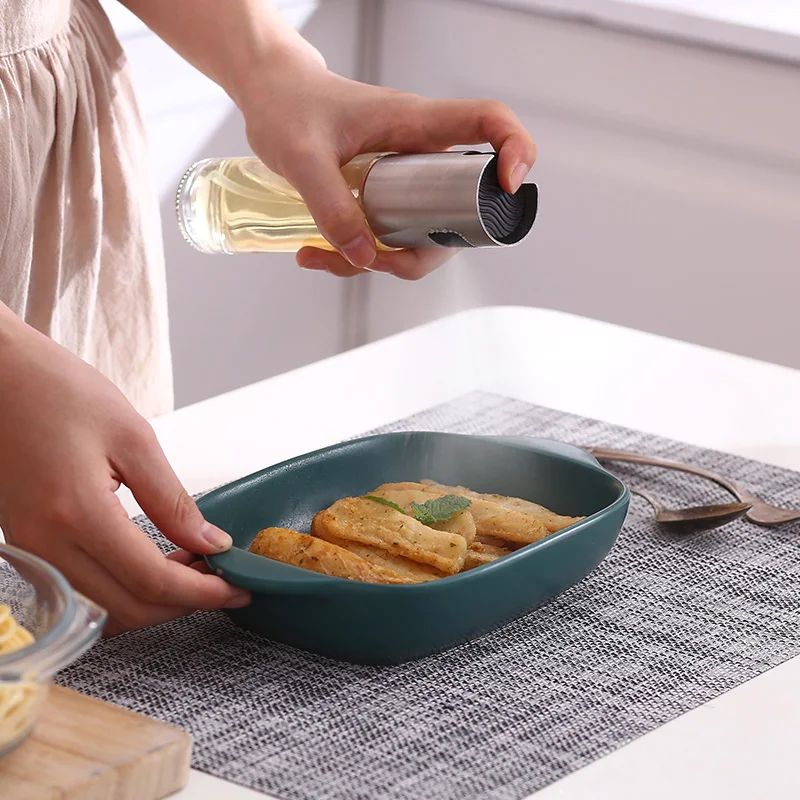 Кухня для выпечки Кук масло спрей стеклянная бутылка уксус диспенсер масла