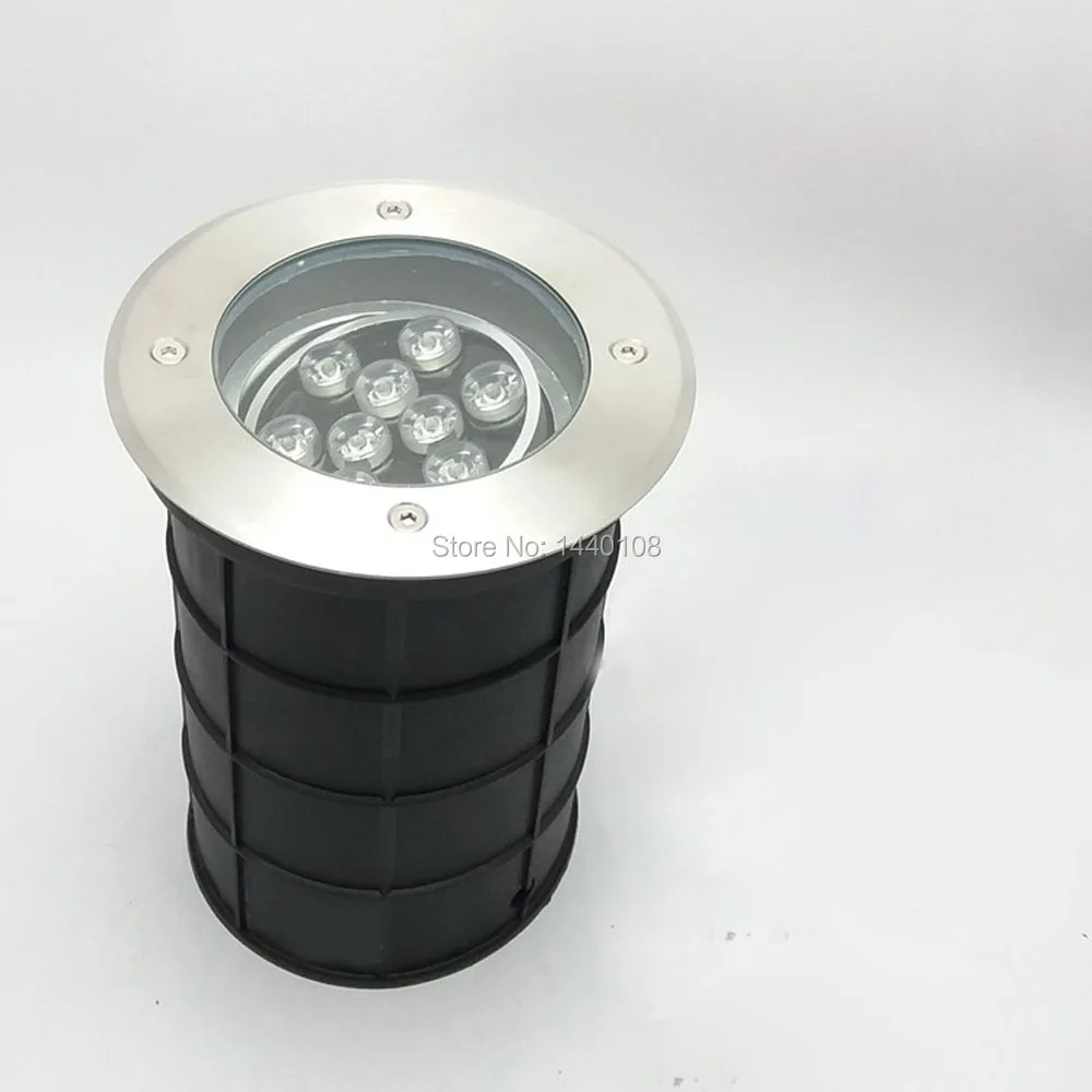 

(2pcs/lot) 9w LED Underground Adjustable Dimmable IP68 12V Waterproof Deck Light Lamp,Recessed LED Inground Floor Lighting